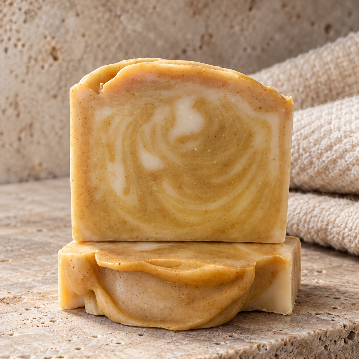 Vintage Leather & Turmeric Shea Butter Soap