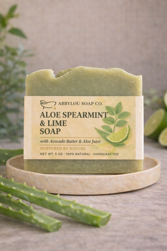 Aloe Spearmint & Lime with Avocado Butter Body Soap