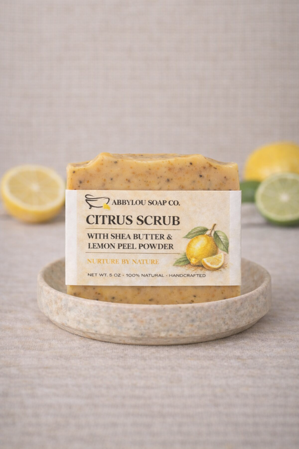 Citrus Scrub with Lemon Peel Body Soap