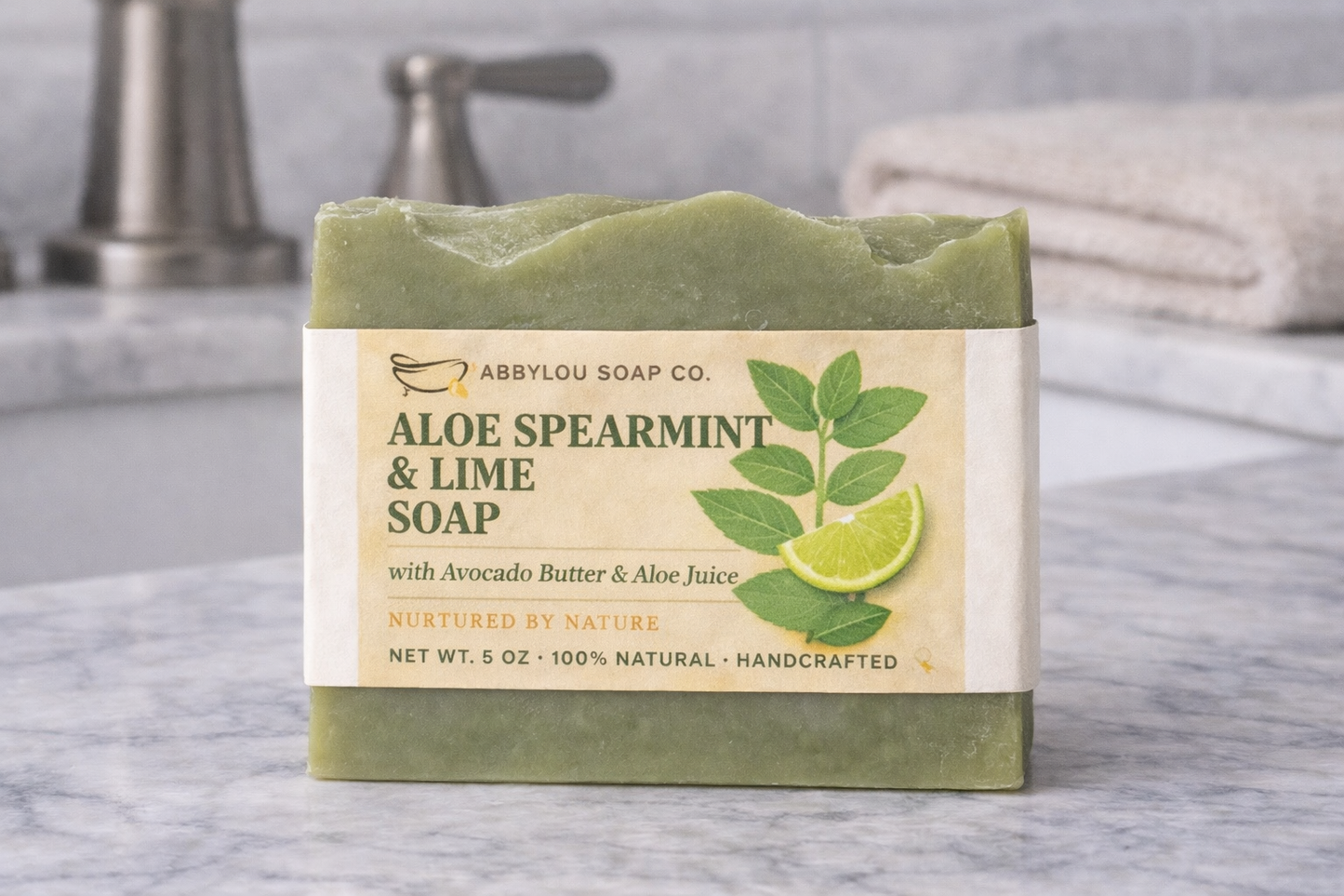 Aloe Spearmint & Lime with Avocado Butter Body Soap