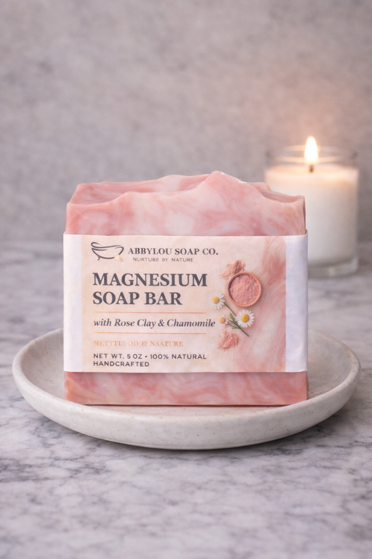Magnesium Soap Bar - Rose Clay & Chamomile