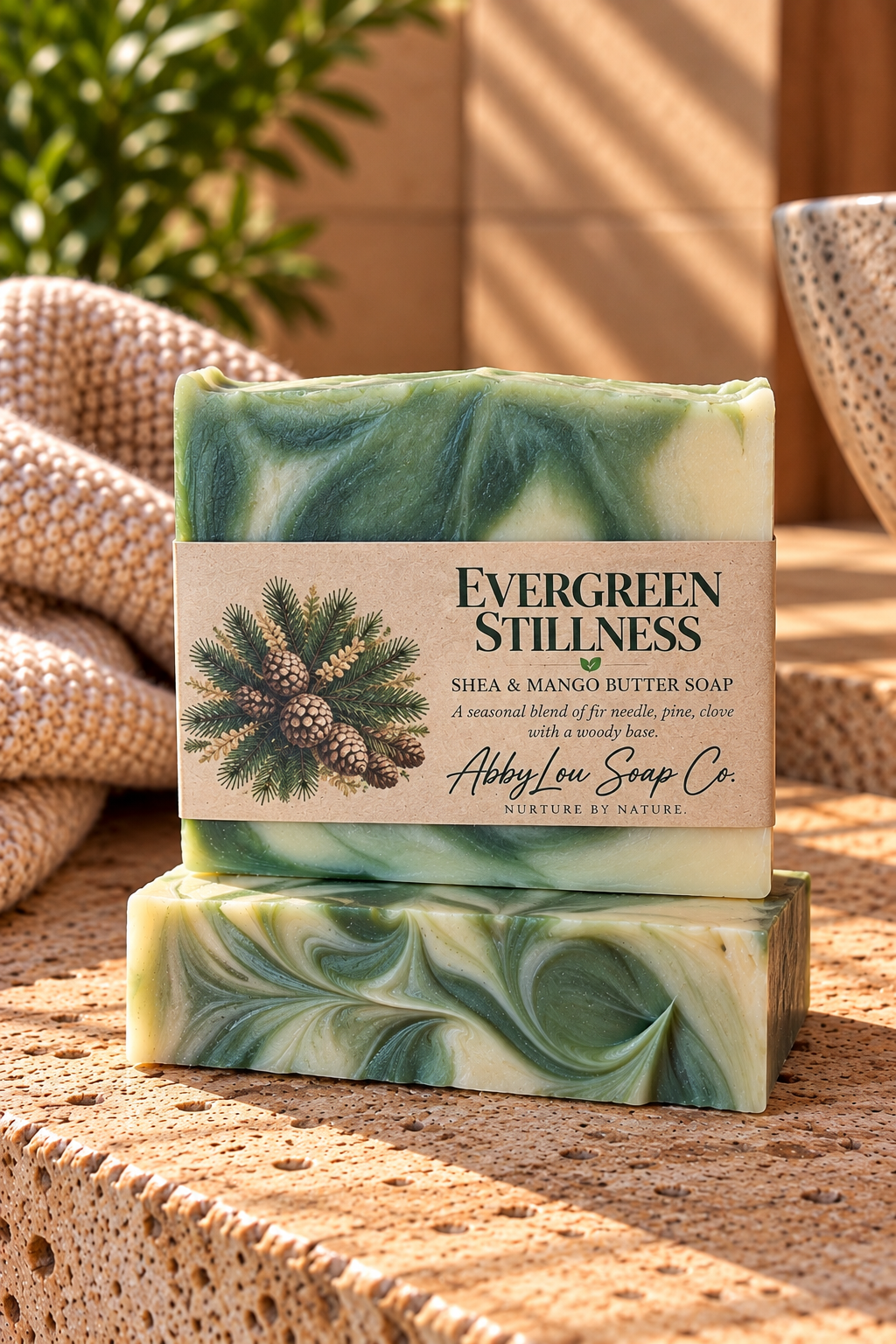 Evergreen Stillness with Mango& Shea Butter Soap - Coming Soon