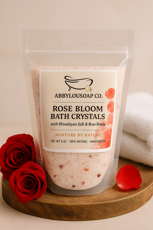 Rose Bloom Soak Natural Bath Crystals