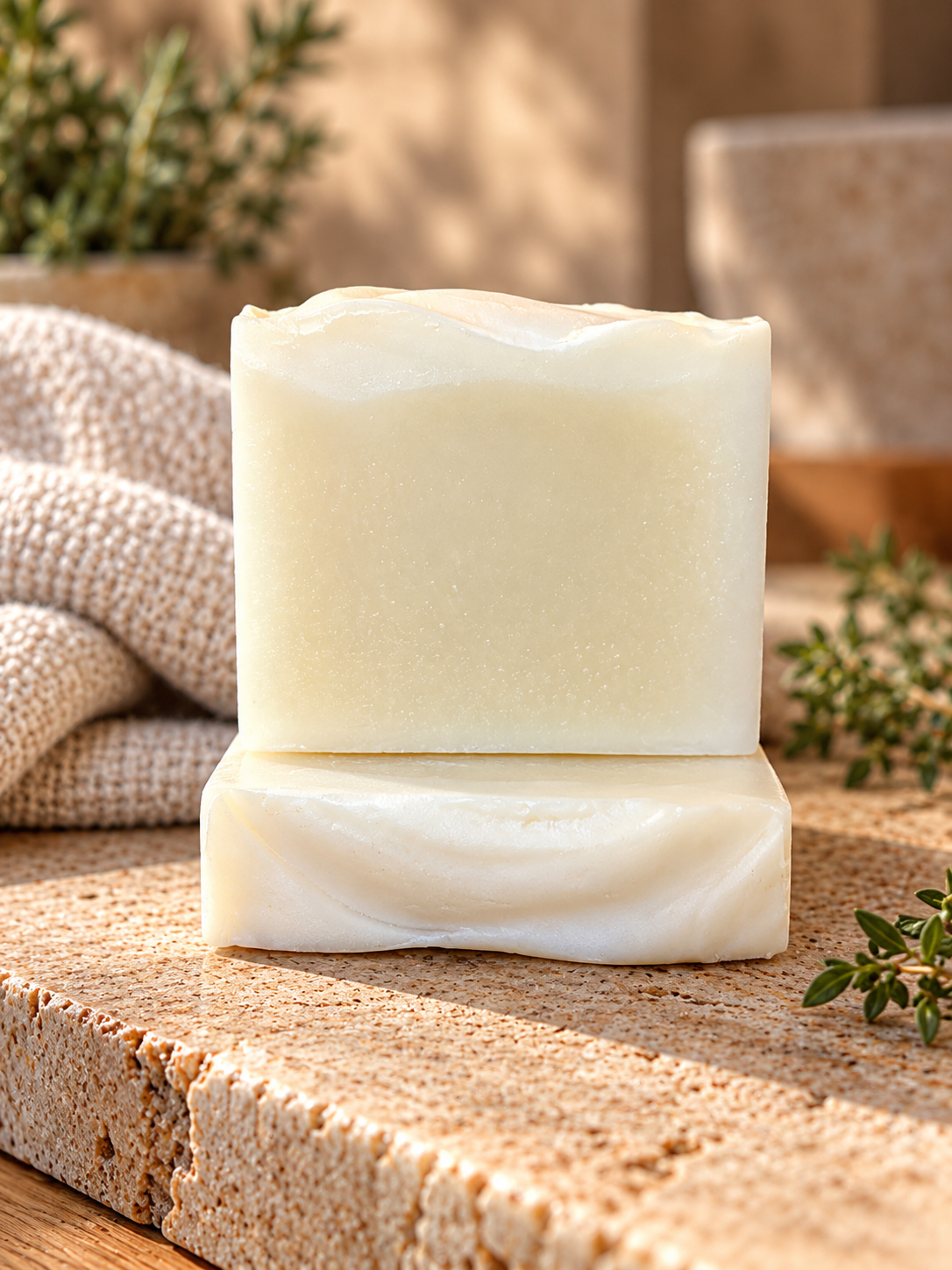 Golden Herb Thyme-Infused Facial Soap