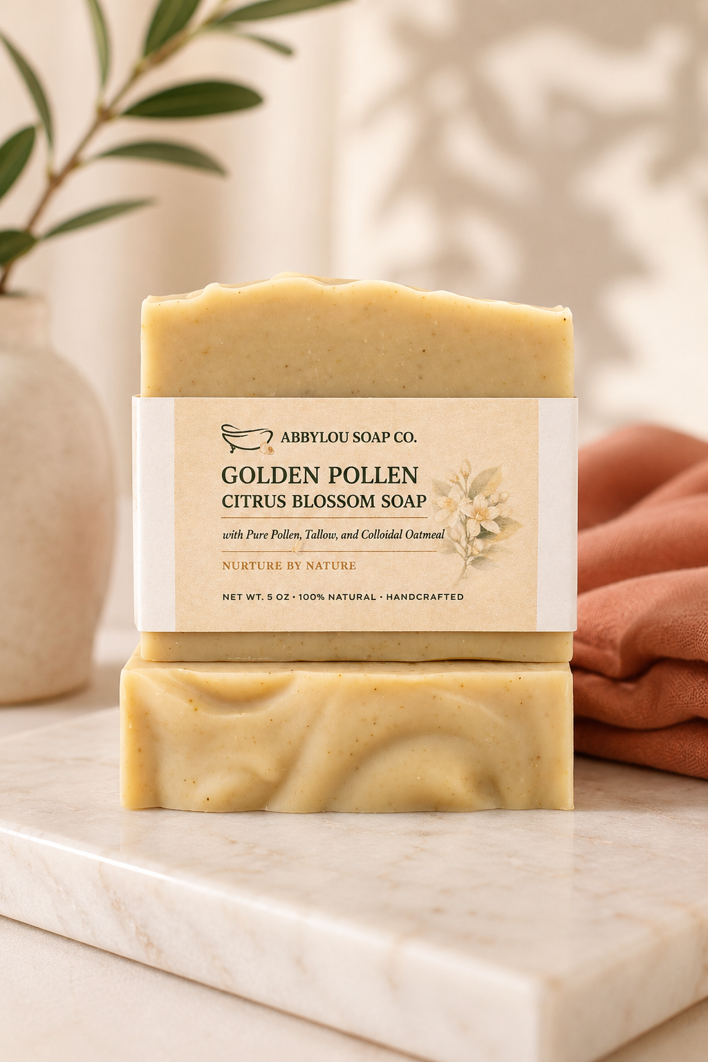 Golden Pollen Citrus Tallow Soap