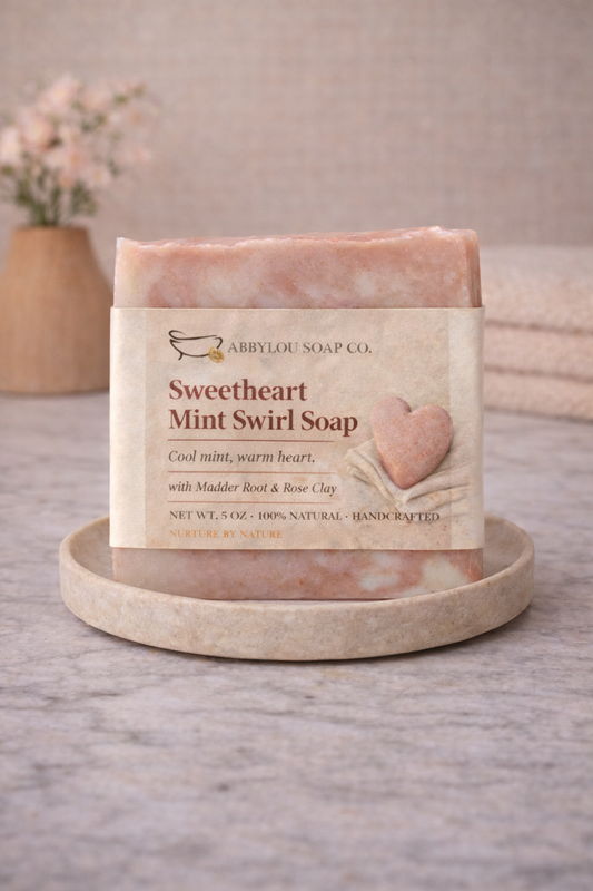Sweetheart Mint Swirl Soap