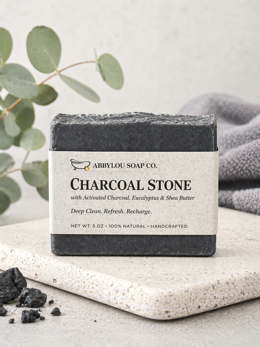 Charcoal Stone Soap