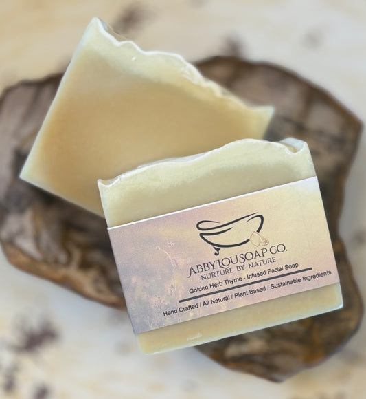 Golden Herb Thyme-Infused Facial Soap
