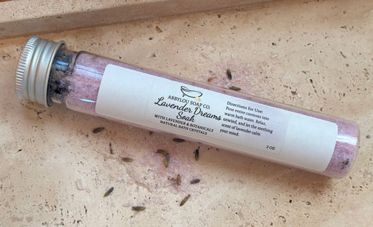 Lavender Dreams Soak Natural Salt Crystals