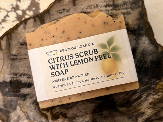 Citrus Scrub with Lemon Peel Body Soap