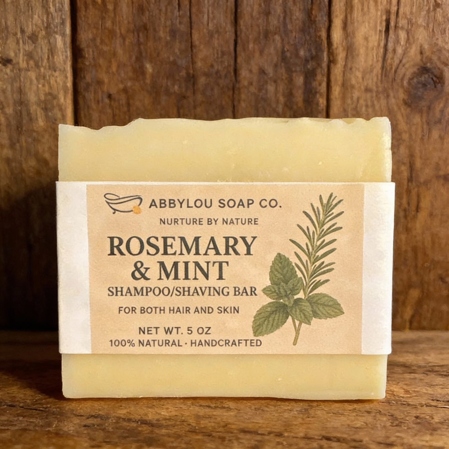 Rosemary & Mint Shampoo/Shaving Body Soap