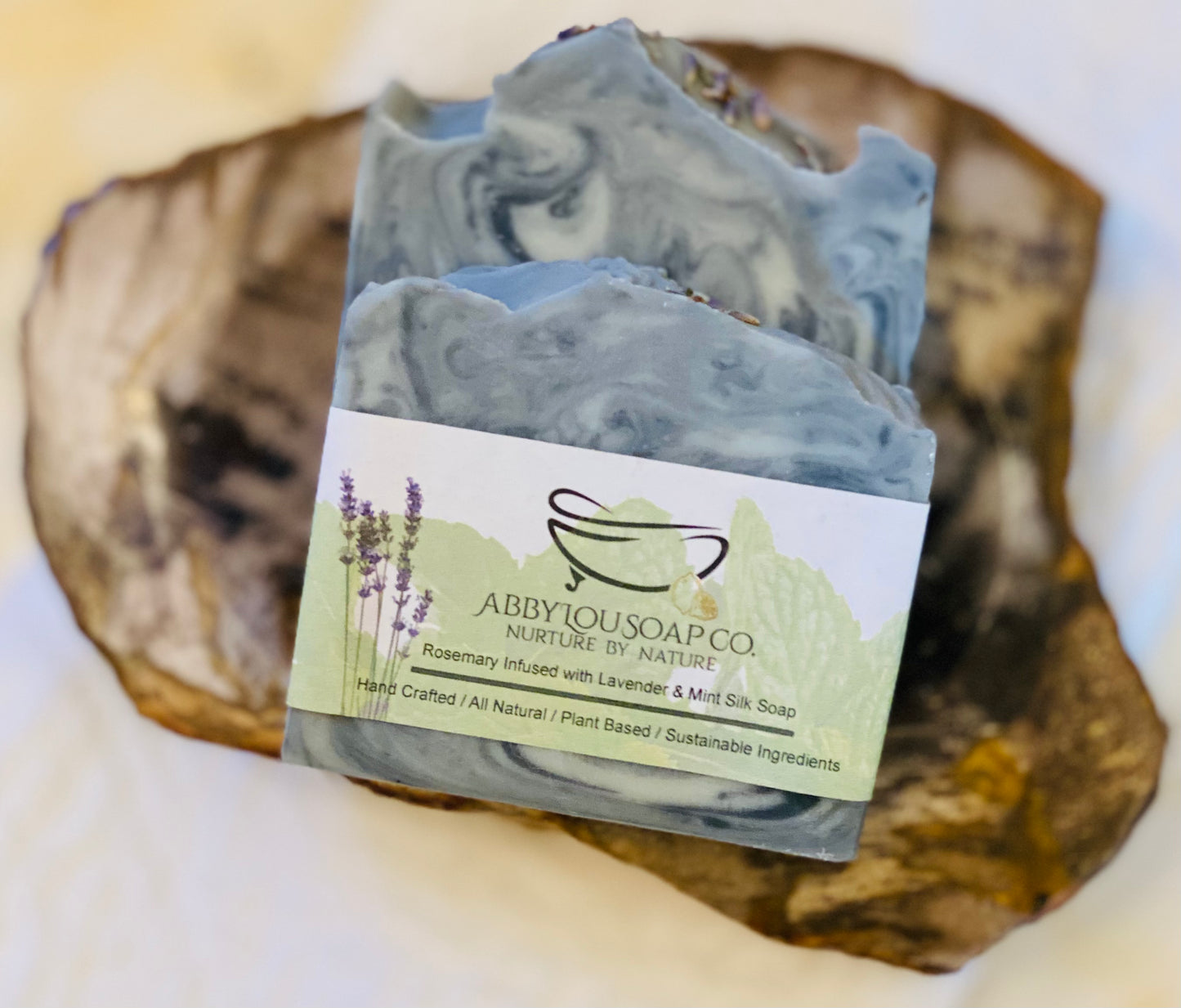 Rosemary Infused with Lavender & Mint Silk Body Soap